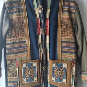 Bohemian Multicolor Women's Utility Jacket